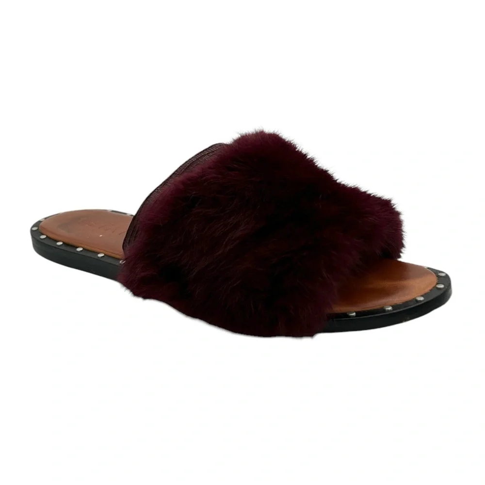 1. State Carrisma Fur Studded Slide Sandals (8M)